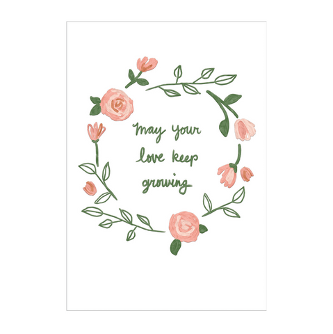 May Your Love Keep Growing Anniversary Card