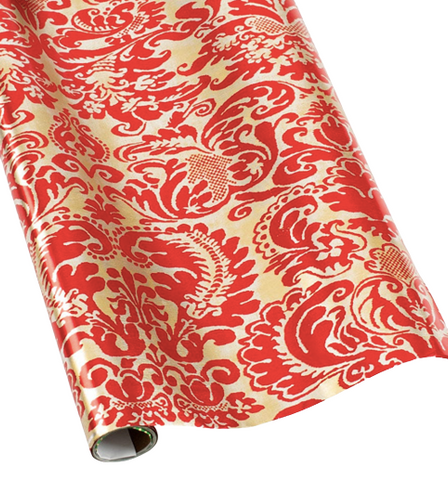 Palazzo Red/Gold Foil Wrapping Paper