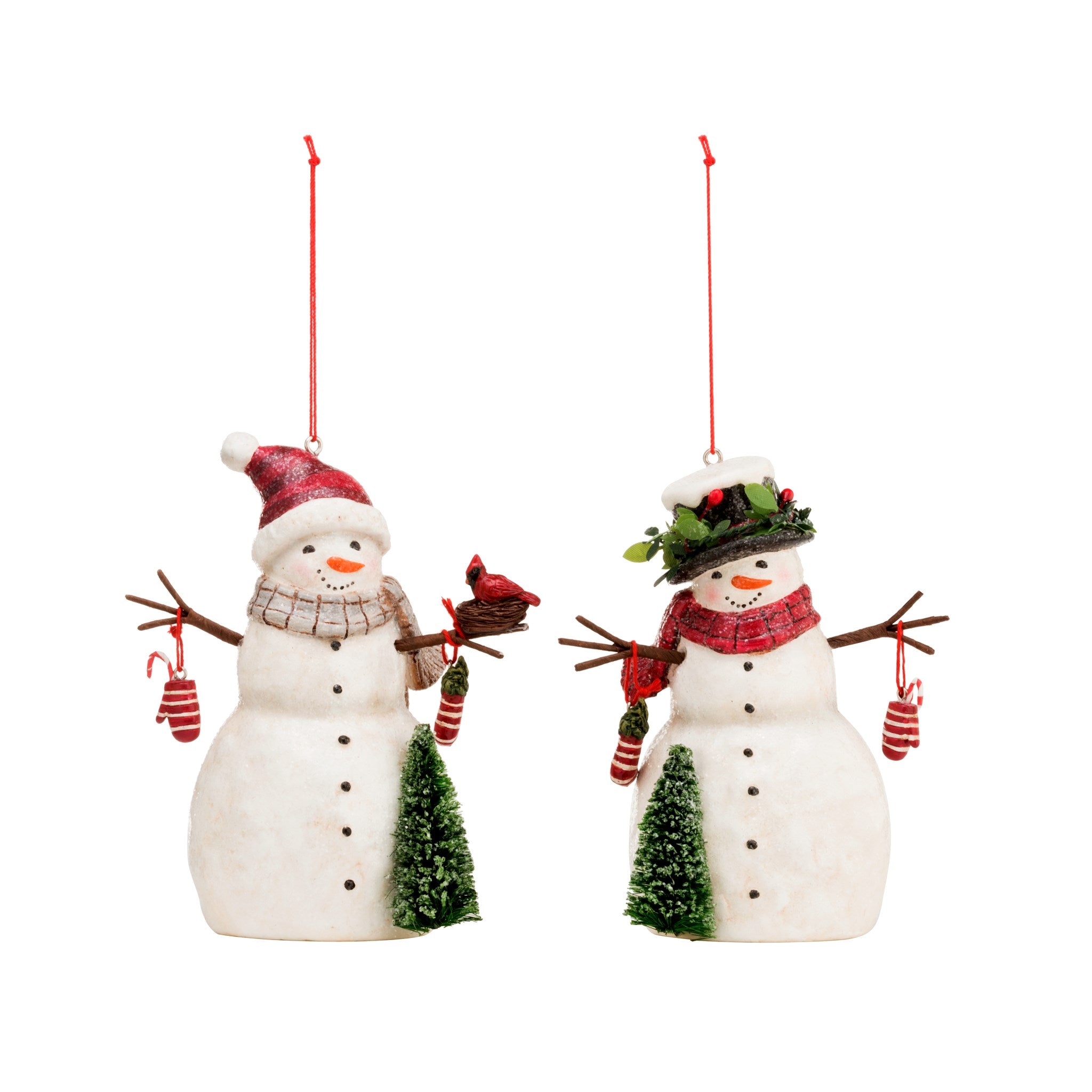 Shimmery Snowmen Ornament