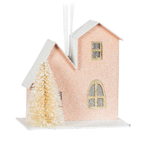 Pastel House & Tree Ornament (3 colours)