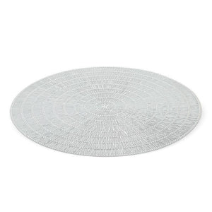 Round Textured Placemat - Silver