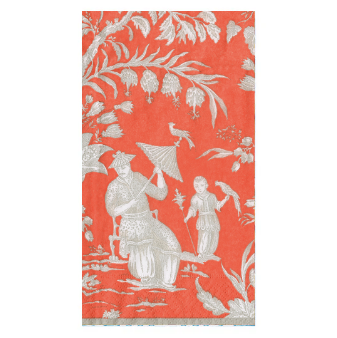 Dinner/Guest Napkins - Silk Road Toile Mandarin