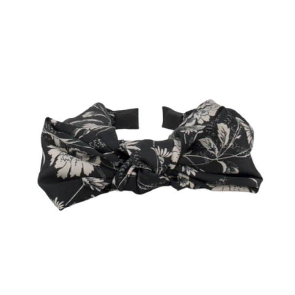 Floral Twist Bow Hairband