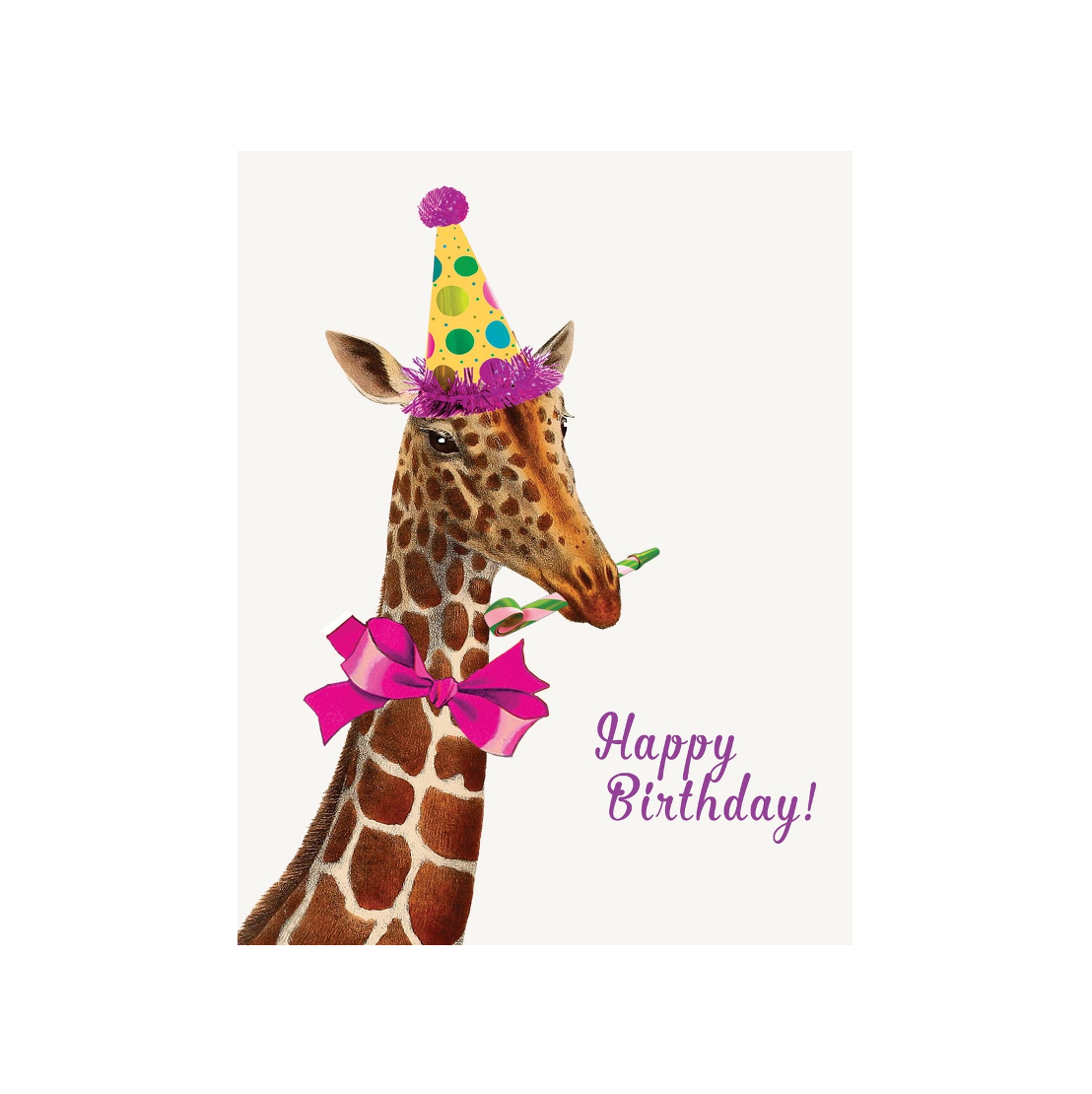 Happy Birthday Giraffe Card