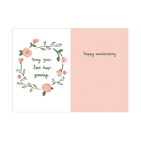 May Your Love Keep Growing Anniversary Card