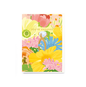 You're Engaged Floral Card