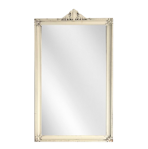 Vintage Painted Grey Mirror