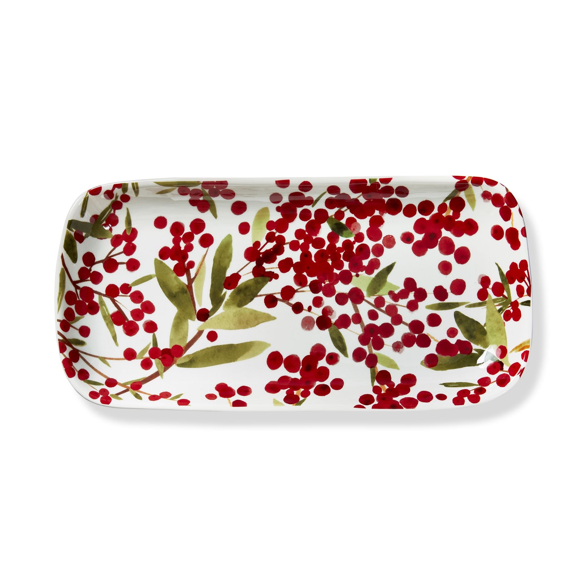 Sprig Platter - Red Multi