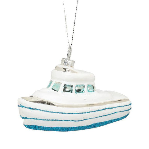 Striped Boat Ornament