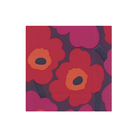 Marimekko Cocktail Napkins - Unikko Mauve