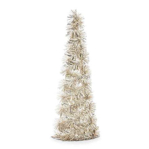 Vintage Style Tinsel Cone Tree