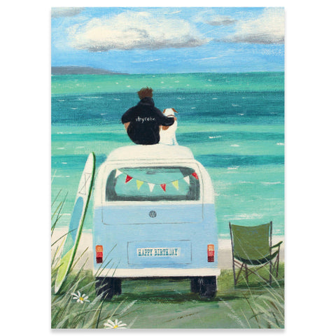 VW Bus Birthday Card