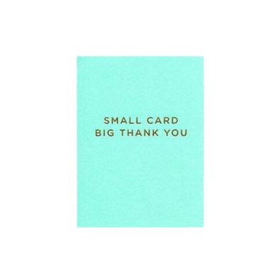 Mini Big Thank You Card