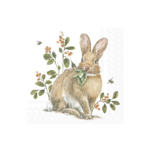 Cocktail Napkins - Garden Bunny