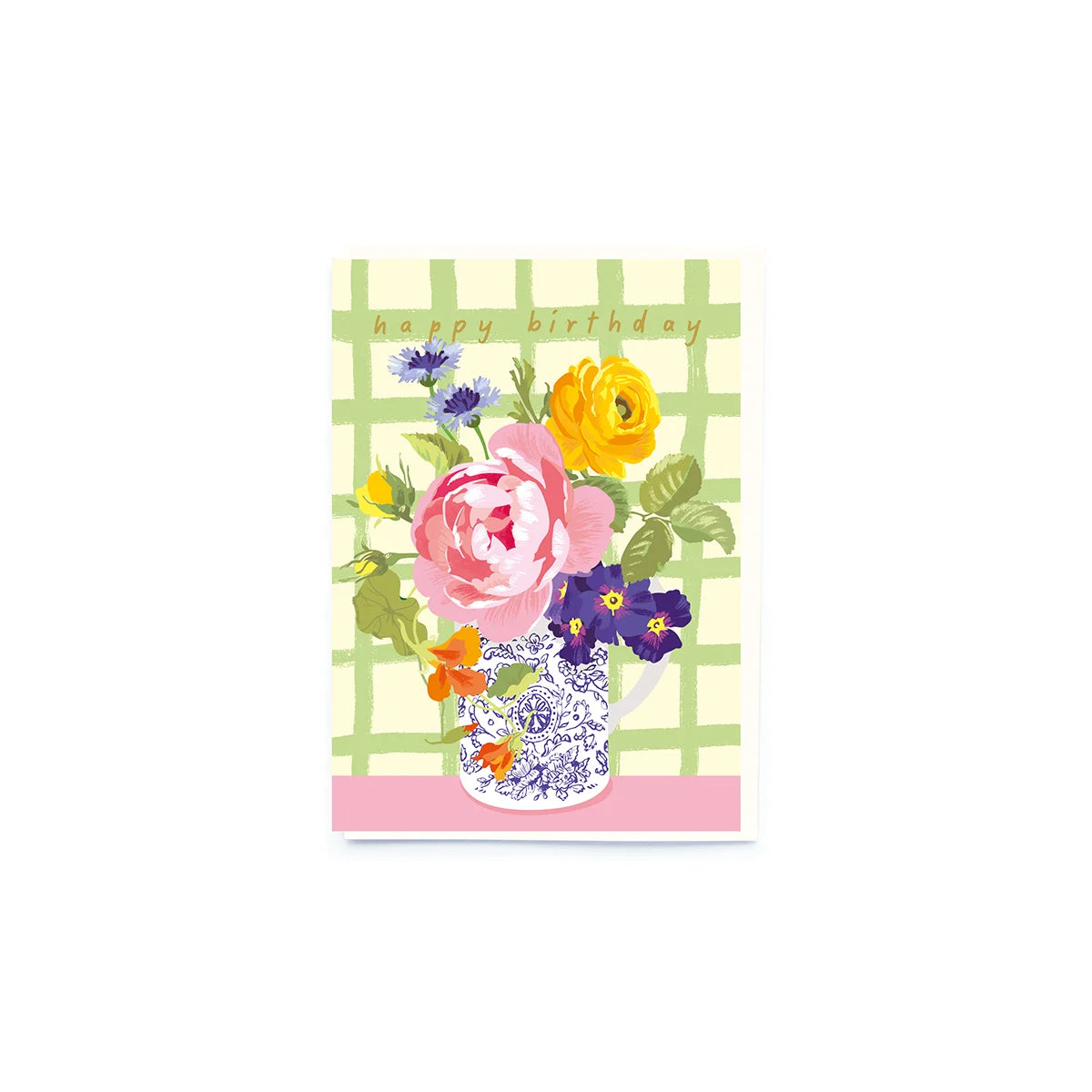 Happy Birthday Vase of Flowers Card