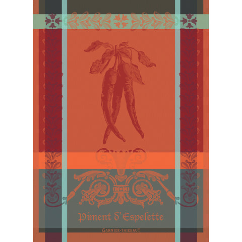 Piment D'Espelette Epices Garnier Thiebaut French Tea Towel