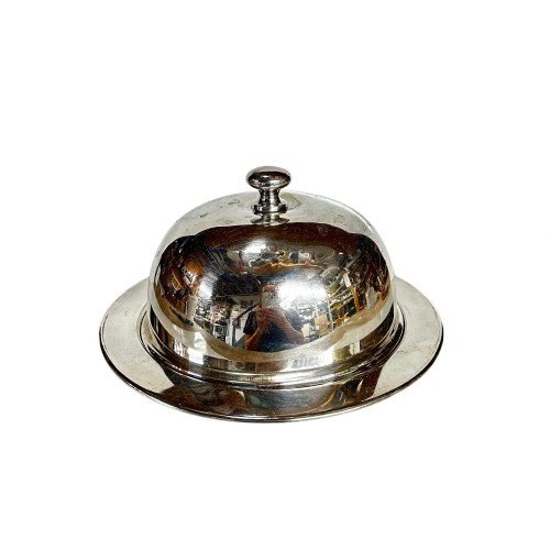 Vintage Silver Butter Dome & Dish