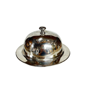 Vintage Silver Butter Dome & Dish