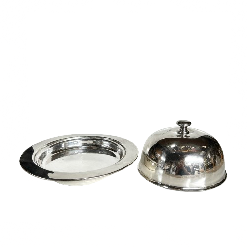 Vintage Silver Butter Dome & Dish