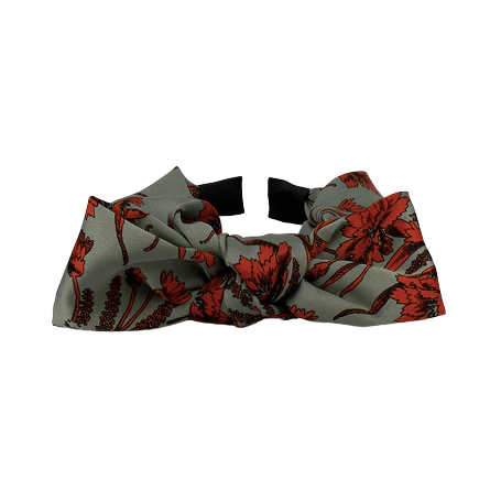 Floral Twist Bow Hairband