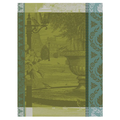 Le Jacquard Francais Tea Towel - Jardin Parisien Green