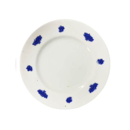 Vintage Blue & White Bread & Butter Plate