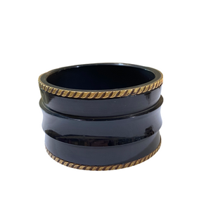 Vintage Black Bangle Bracelet